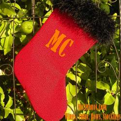 Christmas Stockings Red Modern Hip Style Personalized Custom Made - Christmas 