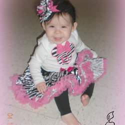 Brynlee's 1st Birthday - Minnie Mouse Zebra/Hot Pink