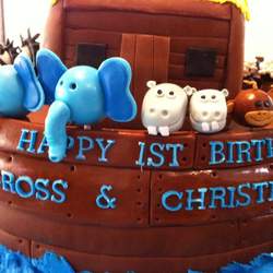Cross & Christian ~ Twin's 1st Birthday - Noah's Ark