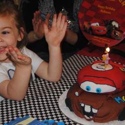 McKenzie & Zachary Cars Party Finished 1st - Disney Cars