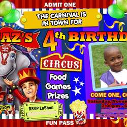 Chaz's 4th Birthday Circus /Carnival Party - Carnival/Circus