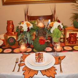 Owl Rustic Thanksgiving Dinner - Owl/Fall
