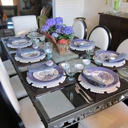 Family Dinner - Purple Hydrangea