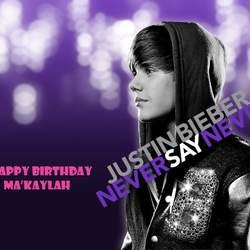 Ma'Kaylah's 5th Birthday - Justin Bieber!