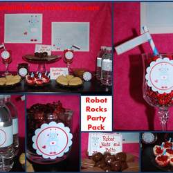 Robot Rocks Valentine's Day Party - Robot party