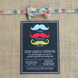 Kitschy Little Man 1st Birthday Party - "Little Man" - Happy Birthday Handsome