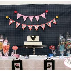 Aiden's 3rd & Emily's 1st birthday party - Mickey & Minnie Mouse party
