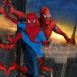 Happy 4th Birthday SuperHero - SuperHeroes 