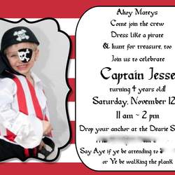 Argh Matey, Jesse Turns Four - Pirate Party