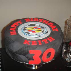 Keith's Cadillac 30th Birthday - Black & Red Cadillac Theme
