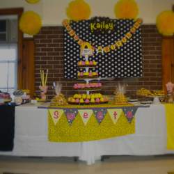 Kailey's 1st Birthday  - Bumble Bee with pink