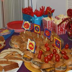 Girly spider man party - spider man