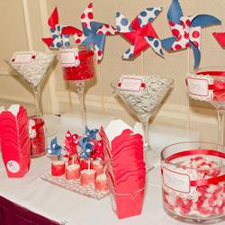 Pinwheel Baby Shower - Pinwheels, Baby Shower, Candy Buffet