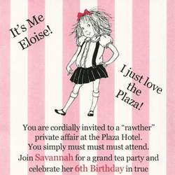 Savannah's Eloise at the Plaza 6th Birthday Party - Eloise at the Plaza
