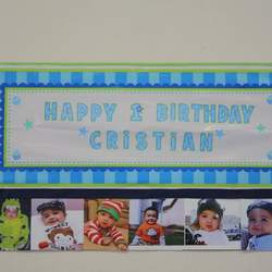 Cristian's 1st Birthday and Baptism - Blue and Green