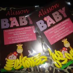 baby shower Alisson - monkey girl