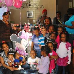 Zoey's 1st Birthday - Minnie Mouse Zebra/Hot Pink