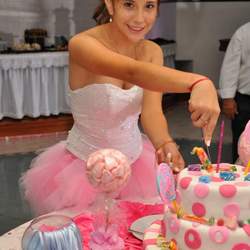 Dulces 15 - Rosa caramelo