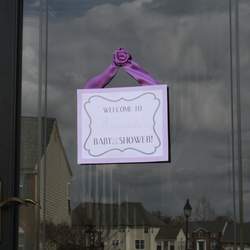 Spring Baby Shower - Purple and Flowers