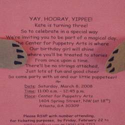 Kate's Puppet Party - Puppet Theater Birthday 