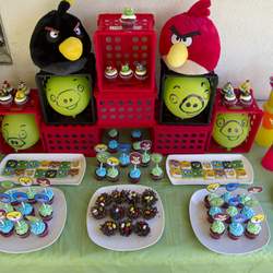 Angry Birds Dessert Table - None