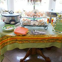 Birdie Bridal shower - Birds with green, yellow and orange
