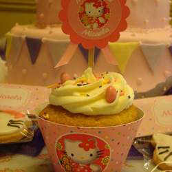 1st Birthday - Hello Kitty, pink