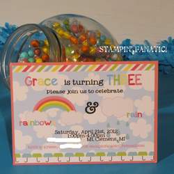 {Rainbows & Rain}  - A colorful twist on April Showers!