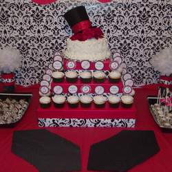 Shabri's 30th Birthday Party! - Red, Black, White, Damask