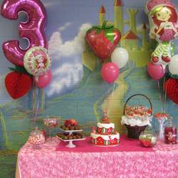 Pink Strawberry - Strawberry Shortcake and Strawberries