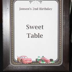 Jansen's 2nd Birthday - Disney Cars 2