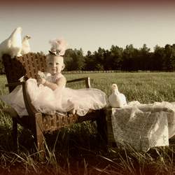 Fancy Farmgirl First Birthday - Farm animals with country frills and lace