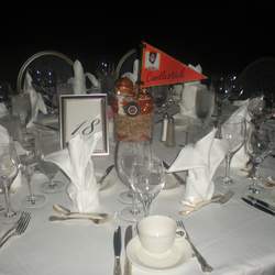 Willie Mays 80th Bday Centerpieces - Gold & Upscale 