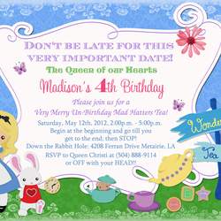 Madison in Wonderland's 4th Birthday Party - Alice in Wonderland, Mad Tea Party