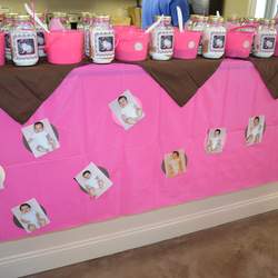 Natalia's 1st Birthday - Pink & Brown Milk and Cookies