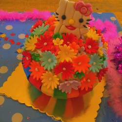 Inas Zafiera -Rainbow Girl - Hello Kitty Rainbow 1st Birthday Girl