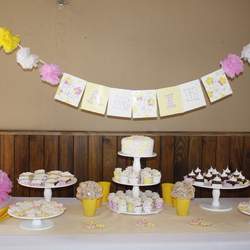 Marti´s First Communion - Pink and Yellow Flowers