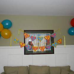 Matthew's 5th Birthday - Vintage Superhero