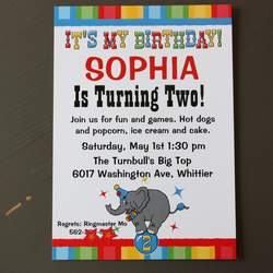 Happy Two Sophia! - Circus