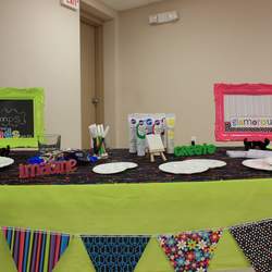 Devan's 10th Birthday - Paint/art/neon/peace