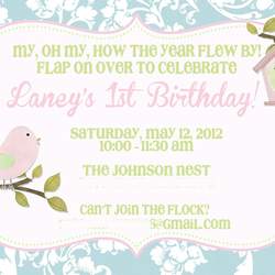 laney's tweet first birthday!  - tweet baby...little birdies