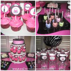 DIVA SPA Zebra Print and Hot Pink Party - Diva spa zebra print party
