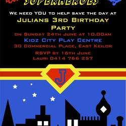 Calling All Superheroes - Julian is 3! - Superheroes!!!
