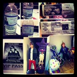 Aaliyah's 5th bday party - Justin Bieber