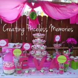 Pink and Green extravaganza - Glamourous Pink and Green