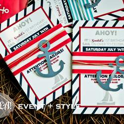 Saahil turns 1! - 'Ahoy Sailor' Nautical Party