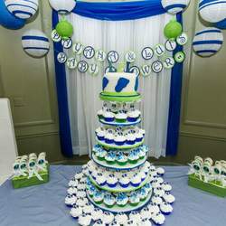 NAVY AND APPLE GREEN BABY SHOWER - None