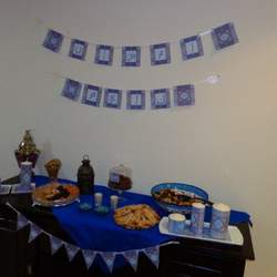 Blue Khayameya for Ramadan Iftar party - Egyptian Oriental Khayameya