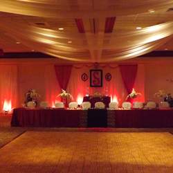 Jossie & Edwin Wedding - Black, White, and Red Damask