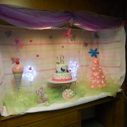 Rylies first Birthday - Orange and Pink Butterfly